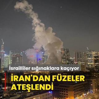 ran'dan srail'e fze yamuru! Demir Kubbe saldrlara kar koyamad